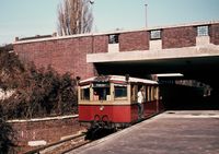 S-Bahnhof Sundgauer Stra&szlig;e, Datum: 04.04.1985, ArchivNr. 42.45
